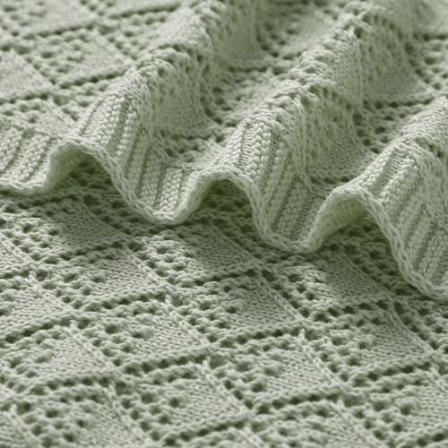 Neiwech 40x30 Inch Cotton Swaddle Blanket for Newborns