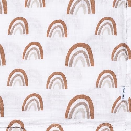 Gerber Baby 2-Pack Muslin Blanket Boho Rainbow Polka Dots