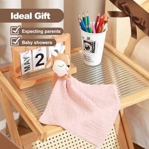 BBYP Baby Deer Security Blanket with Rattle