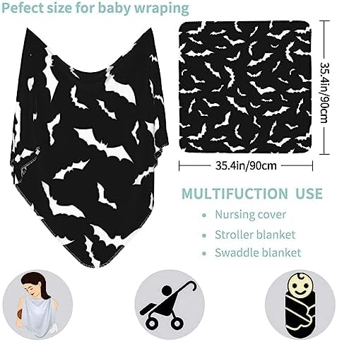 Halloween Bat Swaddling Blanket for Newborns