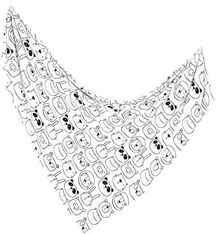 ADDISON BELLE Bamboo Viscose Swaddle Blanket 47x47 Monochrome Animals