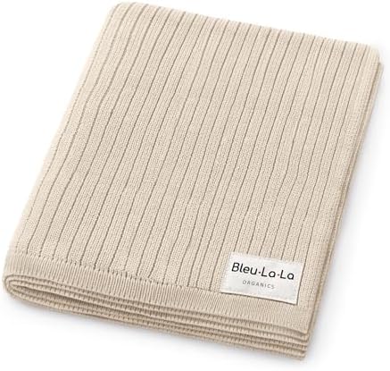 Organic Ribbed Swaddle Blanket - Oatmeal