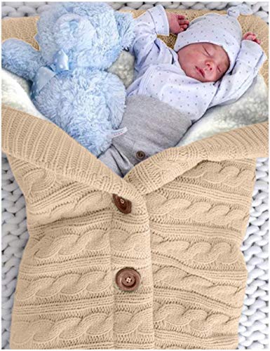 XMWEALTHY Unisex Swaddle Blanket - Thick Fleece for Newborns