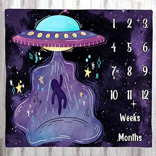 LYLYCTY Space Baby Growth Milestone Blanket 1