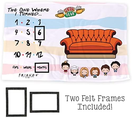 LOGOVISION Friends Baby Milestone Blanket 36x58