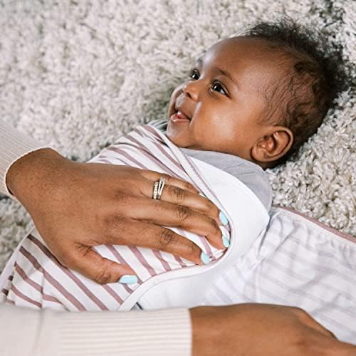Freshly Picked Swaddle Blanket with Rose Stripes 1