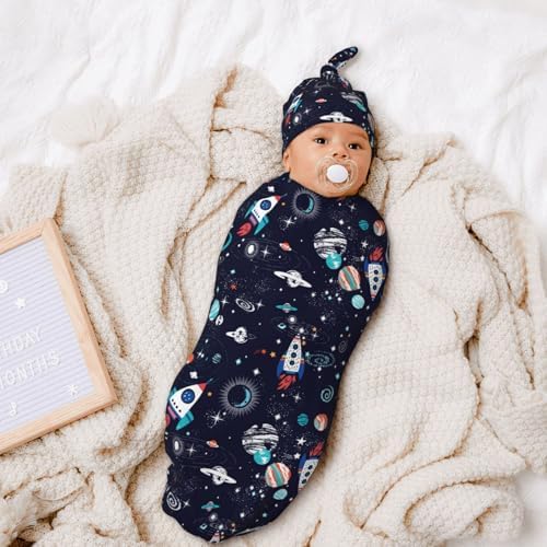 Figtihw Soft Swaddle Blanket for Newborn Baby Girls Boys