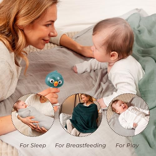 CozyBubs Muslin Swaddle Blankets 4-Pack