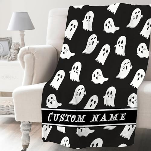 Khumbhira Custom Baby Blanket Spooky Ghost Design