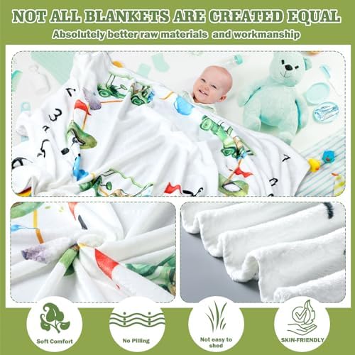 Mindsoft Golf Print Monthly Milestone Blanket