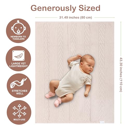 Organic Cotton Baby Blanket - 315 x 433 Inches