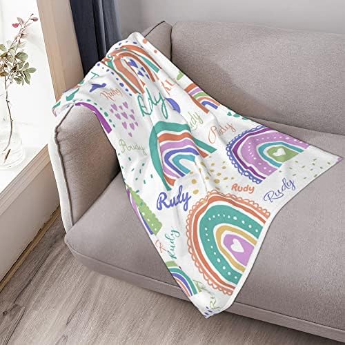 Custom Name Blanket for Baby Kids Pet Family 30x40 1