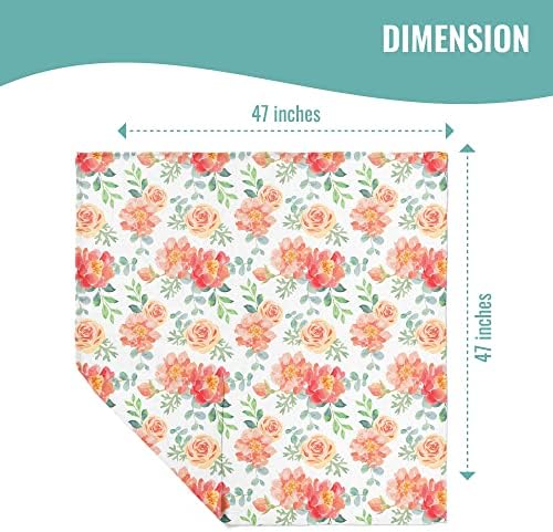 Featherhead 100 Cotton Muslin Swaddle Blankets - 4 Pack Garden Floral
