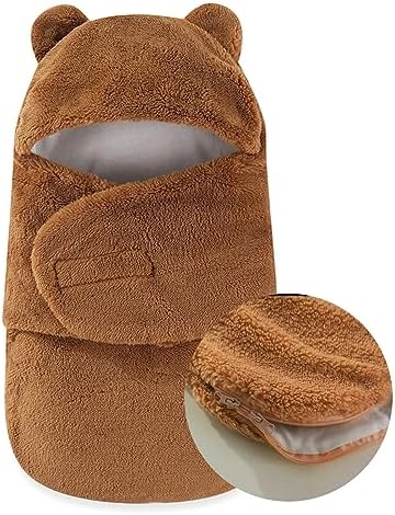 Soft Plush Winter Swaddle Blanket for 0-3 Months 1