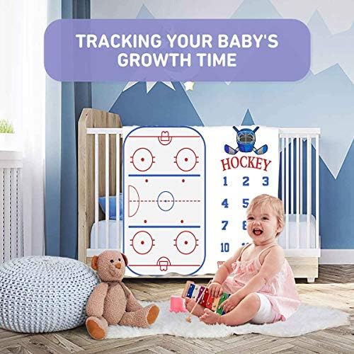 Baby Age Milestone Blanket Set with 4 Frames and Headband