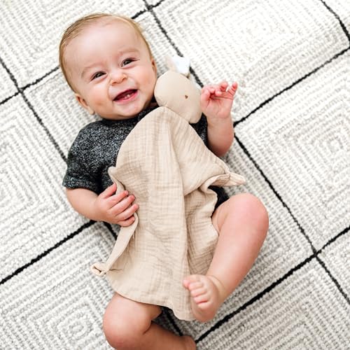 Mikito Organic Cotton Baby Muslin Lovey Bunny
