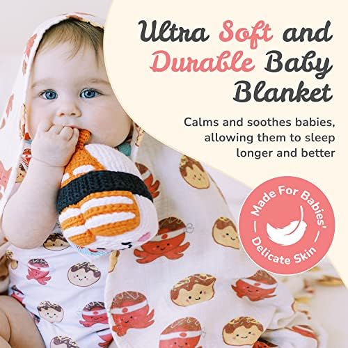 The Wee Bean Organic Cotton Bamboo Rayon Muslin Swaddle Blankets Set of X