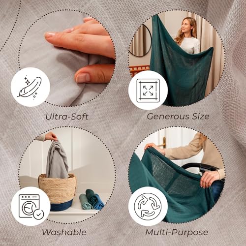 CozyBubs Muslin Swaddle Blankets 4-Pack