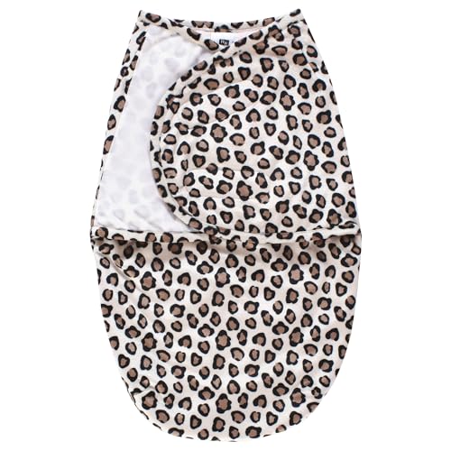 Hudson Baby Unisex Swaddle Wrap LeopardPink 0-3 Months