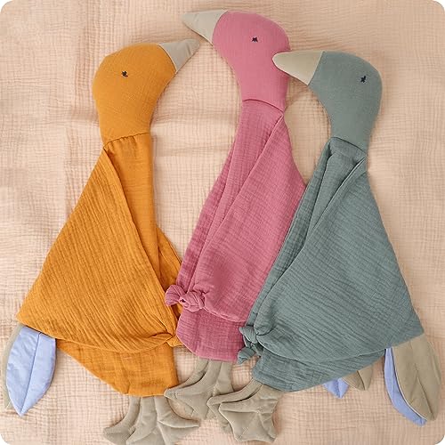Knirose Muslin Cotton Goose Loveys for Baby Comfort