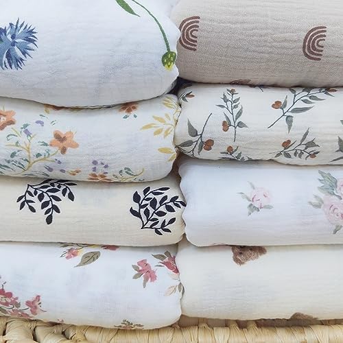 Insular Cotton Muslin Baby Blanket with Tassel 47 x 40