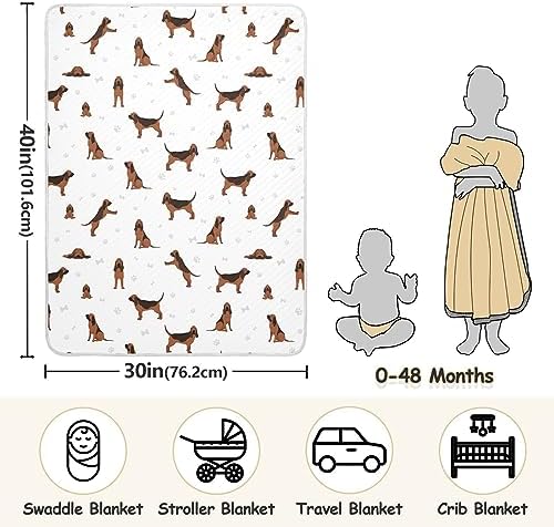KICPOAY Swaddle Blanket for Dogs 30x40 Inch