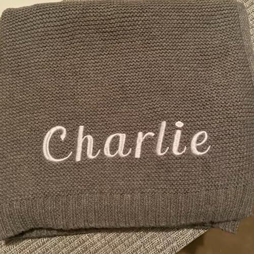 Personalized Embroidered Baby Blanket with Name 1