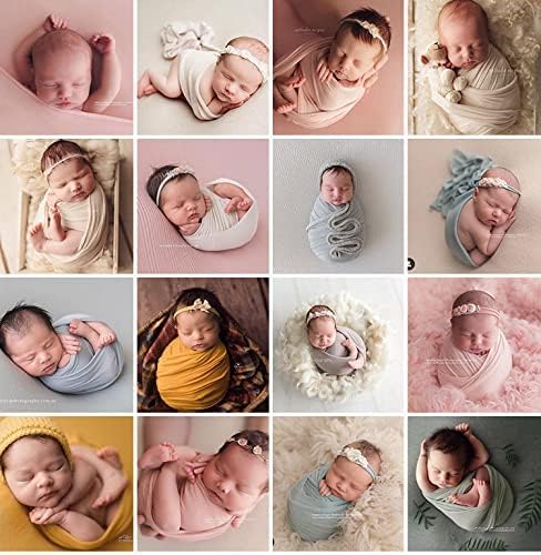 Coberllus Newborn Baby Photography Swaddle Wrap Blanket for Boys and Girls