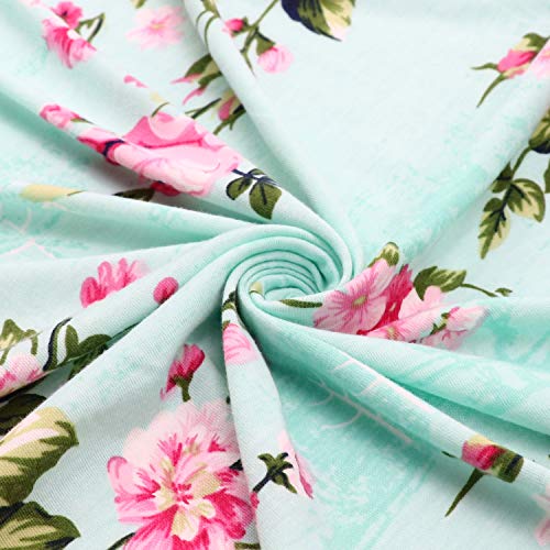 AQOKKA Newborn Swaddle Blanket with Bow Hat and Headband Set