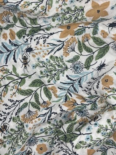 Floral Garden Boho Muslin Swaddle Blanket for Baby
