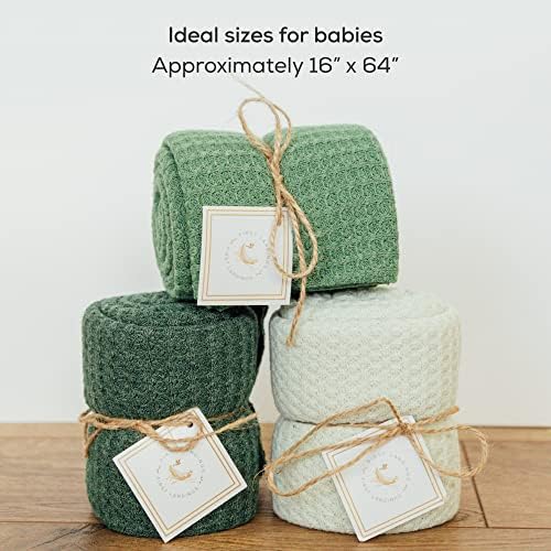 First Landings Newborn Swaddle Blankets - 3-Pack Gender Neutral 16x64