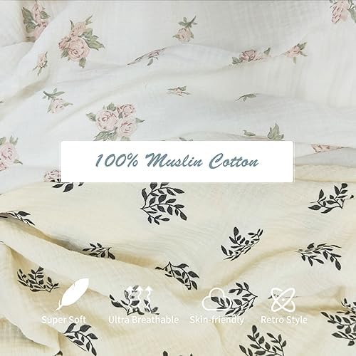 Insular Cotton Muslin Baby Blanket with Tassel 47 x 40