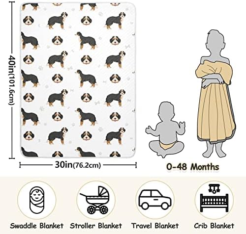 Soft Cotton Swaddling Blanket for Babies and Pets 30X40 in