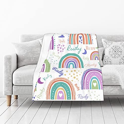 Custom Name Blanket for Baby Kids Pet Family 30x40 1