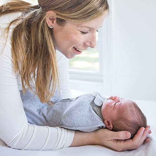 Woombie Original Baby Swaddling Blanket - Zipper Twilight Stripes 14-19 lbs