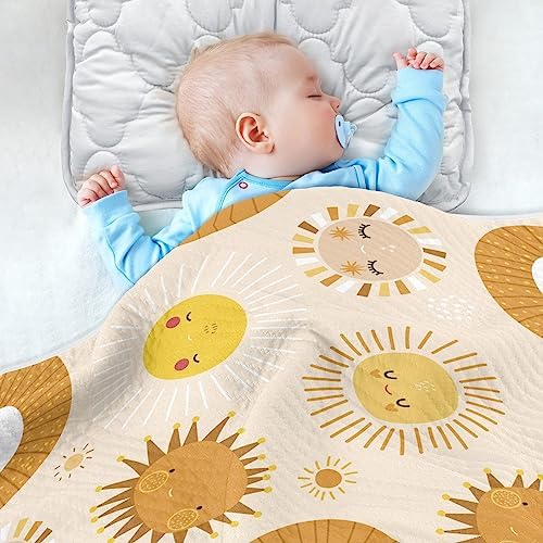 KICPOAY Swaddle Blanket - Soft Cotton Muslin Baby Blanket 30x40 Inch