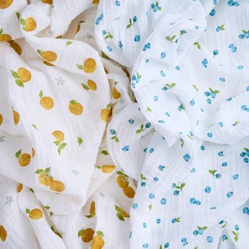 aden anais Organic Cotton Muslin Swaddle 2 Pack - Fresh Fruit