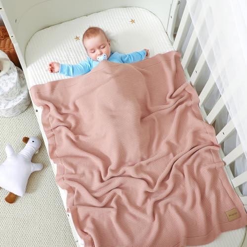 Wugugu Baby Blanket 30x40 Inch Soft Knit for Boys Girls