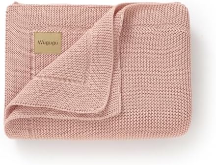 Wugugu Baby Blanket 30x40 Inch Soft Knit for Boys Girls