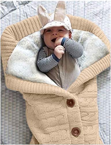 XMWEALTHY Unisex Swaddle Blanket - Thick Fleece for Newborns