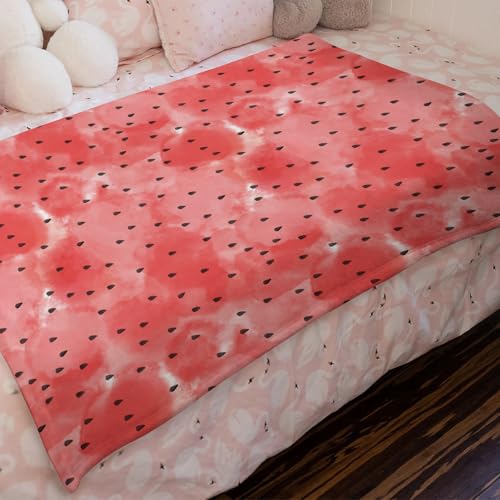 Watermelon Pattern Flannel Baby Blanket for All Seasons