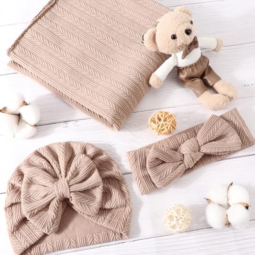 DRESHOW Baby Swaddle Blankets for Girls 4PCS Set