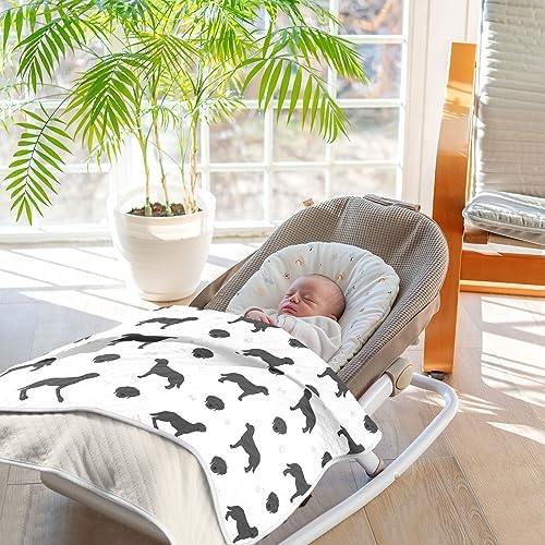 KICPOAY Swaddle Blanket 30x40 Inch Soft Cotton for Baby and Dogs