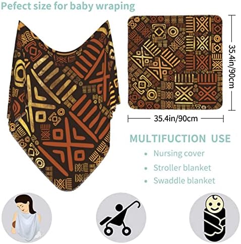 SUYGGCK African Pattern Baby Swaddling Blanket