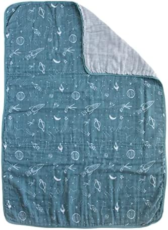 RED ROVR Organic Cotton Muslin Baby Blanket - Star Gaze 30 x 40