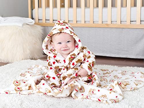 Baby Starters Sock Monkey Blanket for Newborns 1