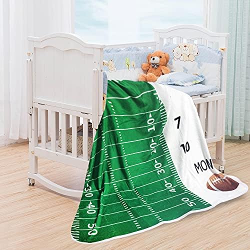 Personalized Baby Growth Chart Blanket - Unisex Neutral 51x40