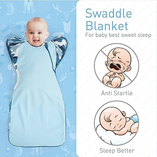 Knirose Swaddle Blanket with Arms Up Design 2-Pack