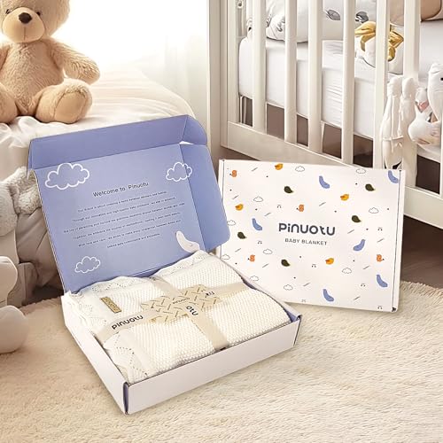 Pinuotu 100 Cotton Baby Blanket for Boys Girls