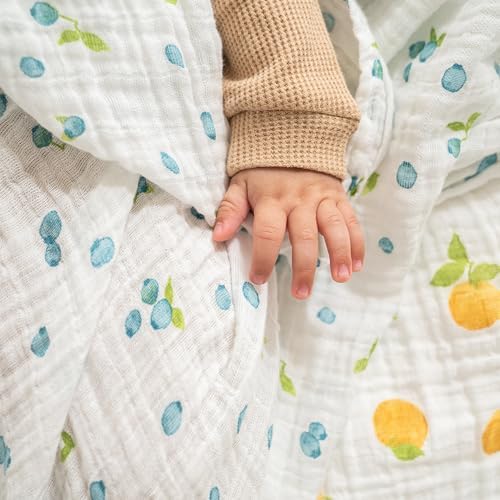 aden anais Organic Cotton Muslin Swaddle 2 Pack - Fresh Fruit